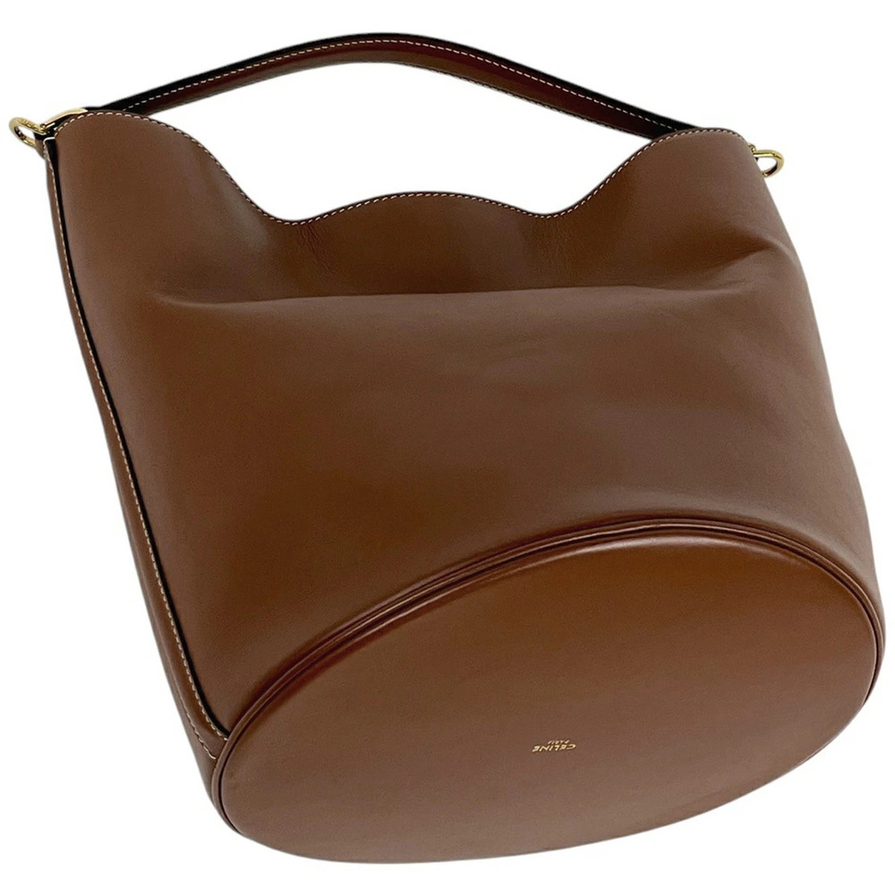 Celine Teen Bucket Bag Shoulder Leather Brown - Picture 2 of 7